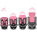 KinderKraft LEONARDO 360 Pink-Gray 40-150 CM R129 ISOFIX