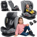 FKinderKraft FOTELIK SAMOCHODOWY obrotowy 360 szaro-black 40-150 CM R129 ISOFIX