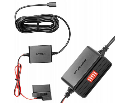 ZASILANIE TRYBU PARKINGOWEGO do portu OBD-II Hardwire Kit USB-C OBD