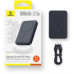 Baseus EnerFill FM11 Ultra-Mini 10000mAh 22.5W kompatybilny z MagSafe + cable Baseus Simple USB-C 20V 3A 30cm black