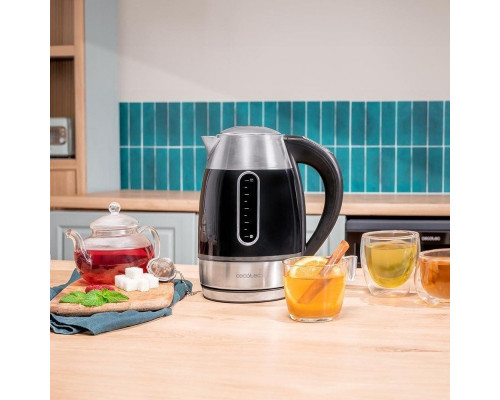 Cecotec Virdulys | Thermosense 400 VisionLight | Electric | 2200 W | 1.7 L | Nerūdijantis plienas | 360° rotational base | Juodas/Nerūdijantis plienas