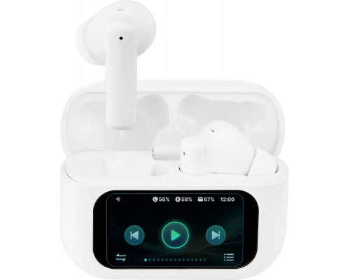 T600 TWS ausinės STREETZ , su LCD, ANC ir ENC, baltos / T600-WHT / 6612113