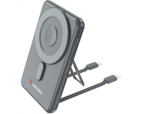 Verbatim Charge´n´Go 2C 5000mAh magn. PB grau inkl.2 Kabel 32251