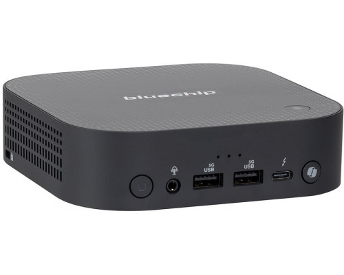 bluechip BUSINESSline M1450, Copilot+ PC Intel Core Ultra 5 226V 16 GB LPDDR5x-SDRAM 500 GB SSD Windows 11 Pro Mini PC Black