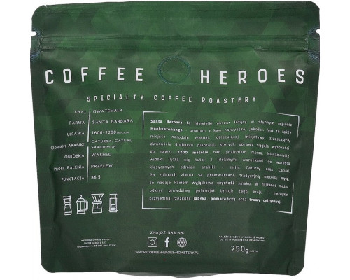 Coffee Heroes Guatemala Santa Barbara Filtr 250g