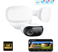 Reolink Kamera bezprzewodowa Elite PRO floodlight POE 8K 16 Mp | kąt widzenia 180 stopni | Detekcja osób pojazdów zwierząt | Łącze POE | Lampy led