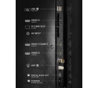 Hisense 55E77Q PRO 139,7 cm (55") 4K Ultra HD Smart TV Wi-Fi Czarny