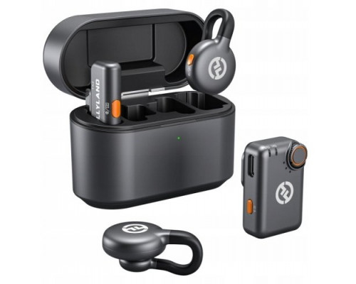 Hollyland LARK M2S Mini Combo wireless lavalier microphone, star gray