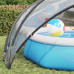 vidaXL Przezroczysta kopuła basenowa 500 x 500 x 236 cm PVC