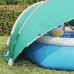 vidaXL Zielona kopuła do basenu 430 x 430 x 210 cm