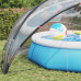 vidaXL Przezroczysta kopuła do basenu 546 x 516 x 250 cm PVC