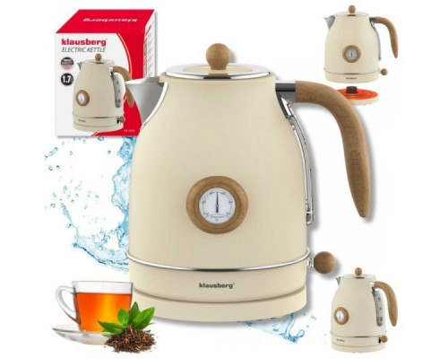 Klausberg CZAJNIK ELEKTRYCZNY 1,7L Z TERMOMETREM KB-9006 RETRO