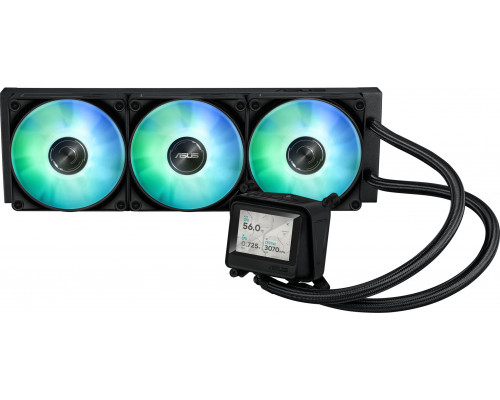 Asus MAX GAMING LC 360 ARGB LCD Procesor Chłodnica cieczy all-in-one 12 cm Czarny