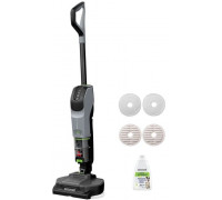 Bissell SpinWave + Vac Pet Pro Pionowy odkurzacz Bateria Suchy i Mokry Cykloniczny Worek na kurz 0,4 l Czarny, Szary