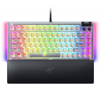 Razer Hot-swappable Mechanical Gaming Keyboard | BlackWidow V4 75% | Gaming Keyboard | Wired | US | Phantom White Edition | USB Type-C | Razer Mechanical Switches (Tactile)