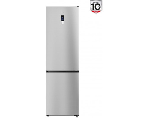 TCL Refrigerator | RP456BLE0 | Energy efficiency class E | Free standing | Combi | Height 201 cm | No Frost system | Fridge net capacity 314 L | Freezer net capacity 142 L | Display | 39 dB | Silver