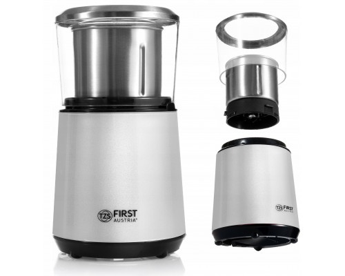 TZS First Austria Coffee Grinder, Detachable Cup, 4 Blades, 200W FA-5486-2-WI