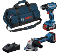 ZESTAW COMBI 18V GSR+GWS+2x4.0Ah+GAL