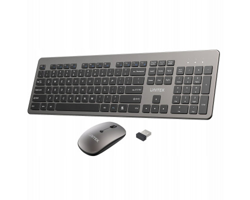 Unitek Zestaw SlimDuo 2.4G bezprzewodowa myszka i klawiatura