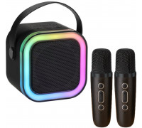 Mikrofony z głośnikiem czarne