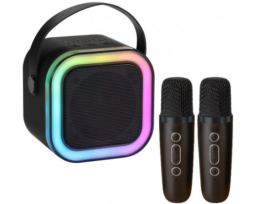 Mikrofony z głośnikiem czarne