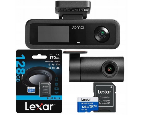 70mai T400 3 kanałowa + Karta Lexar 128GB