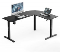 Gaming galds SENSE7 Rong narożne Black