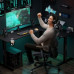 Gaming galds SENSE7 Rong narożne Black