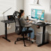Gaming galds SENSE7 Rong narożne Black