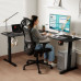 Gaming galds SENSE7 Rong narożne Black