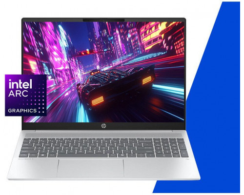 HP OmniBook 5 AI 16-af1072nw Intel Core Ultra 5 225U Laptop 40,6 cm (16") 2K 16 GB LPDDR5x-SDRAM 512 GB SSD Wi-Fi 6E (802.11ax) Free DOS AI PC Silver