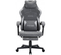 z tkaniny DEUS Edge Gray-2 with footrest