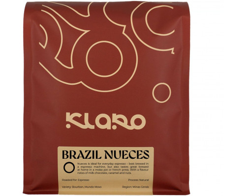 Hard Beans Coffee Klaro kawa ziarnista Brazylia Orzechy Espresso 1 kg