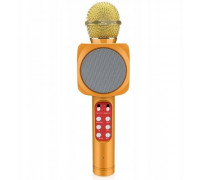 WS-1816 16W karaoke BT microphone with LED 360 Gold