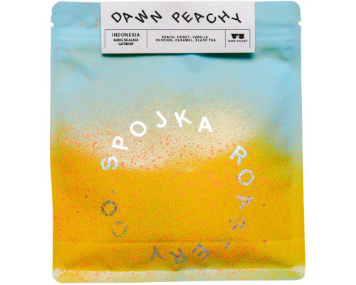 Runty Roaster Spojka - kawa ziarnista Indonezja Dawn Peachy Anaerobic Washed Processing With Fruit Enzymes Omniroast 200 g