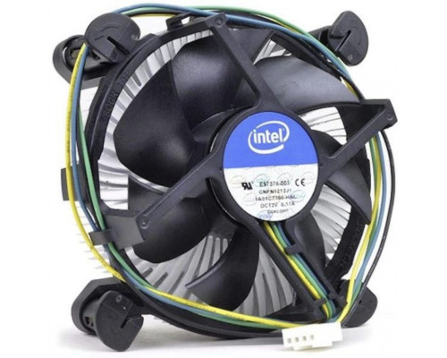 Intel Intel E97378-001, Air cooler, Aluminium, Black