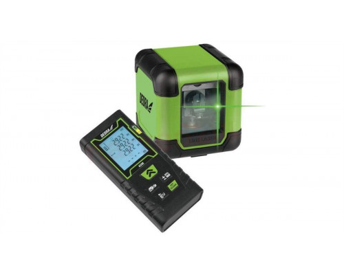 Dedra ZESTAW LASER KRZYŻOWY GREEN + DALMIERZ 40M