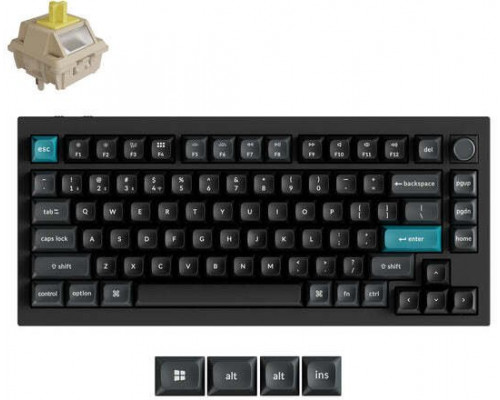 Keychron Belaidė klaviatūra Q1 ULTRA/Juodas Q1U-M4 KEYCHRON