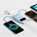Baseus 20000mAh ar displeju wbudowanymi kablami EnerFill FC31 22.5W - Blue 20000mAh ar displeju wbudowanymi kablami EnerFill FC31 22.5W - Blue