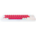 Gamiac GAMIAC TKL69G SF Gaming Keyboard, Kailh Blue - white/Red