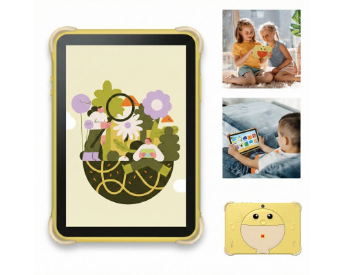 Kodak Dla Dzieci Kt102 10.1" Android 15 4/64gb 6000mah 2x Aparat / Kt102 Żółty