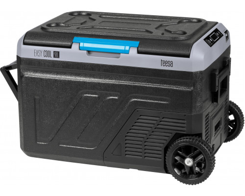 Teesa Profesjonalna lodówka turystyczna kompresorowa TEESA z funkcją mrożenia 40L DC12/24 AC 230V możliwość zasilania baterią, duże koła i solidna rączka, Bluetooth