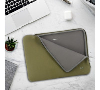 Mobilis 049020 torba na laptop 36,1 cm (14.2") Briefcase zielony, szary