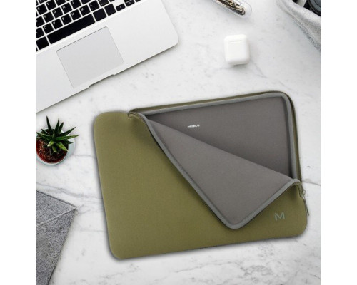 Mobilis 049020 torba na laptop 36,1 cm (14.2") Briefcase zielony, szary