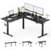 Gaming galds SENSE7 Nojo Light Corner Black 160 cm x 140 cm Black