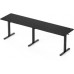 Gaming galds SENSE7 Nojo Light Corner Black 160 cm x 140 cm Black