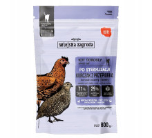 Sterilized with chicken i przepiórką 0.8kg