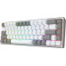 Redragon REDRAGON K631RGB-PRO-WG CASTOR klawiatura USB + RF Wireless + Bluetooth Biały, Szary