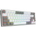Redragon REDRAGON K631RGB-PRO-WG CASTOR klawiatura USB + RF Wireless + Bluetooth Biały, Szary