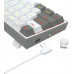Redragon REDRAGON K631RGB-PRO-WG CASTOR klawiatura USB + RF Wireless + Bluetooth Biały, Szary
